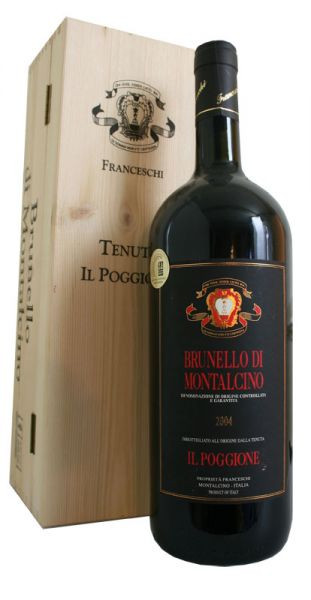 Brunello di Montalcino Il Poggione, Toskana Magnumflasche in Holzkiste