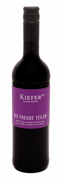 "Die Freude teilen" Rotweincuvée mild Weingut Kiefer, Baden